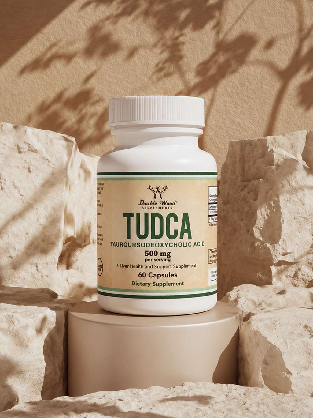 ACIDO TAUROURSEDEOXYCHOLIC (TUDCA) - 500MG 60CAPS by DOUBLE WOOD