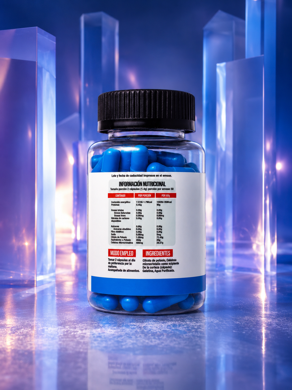 CITRATO DE POTASIO 	500MG 100 CAPSULAS by SUPERLABS