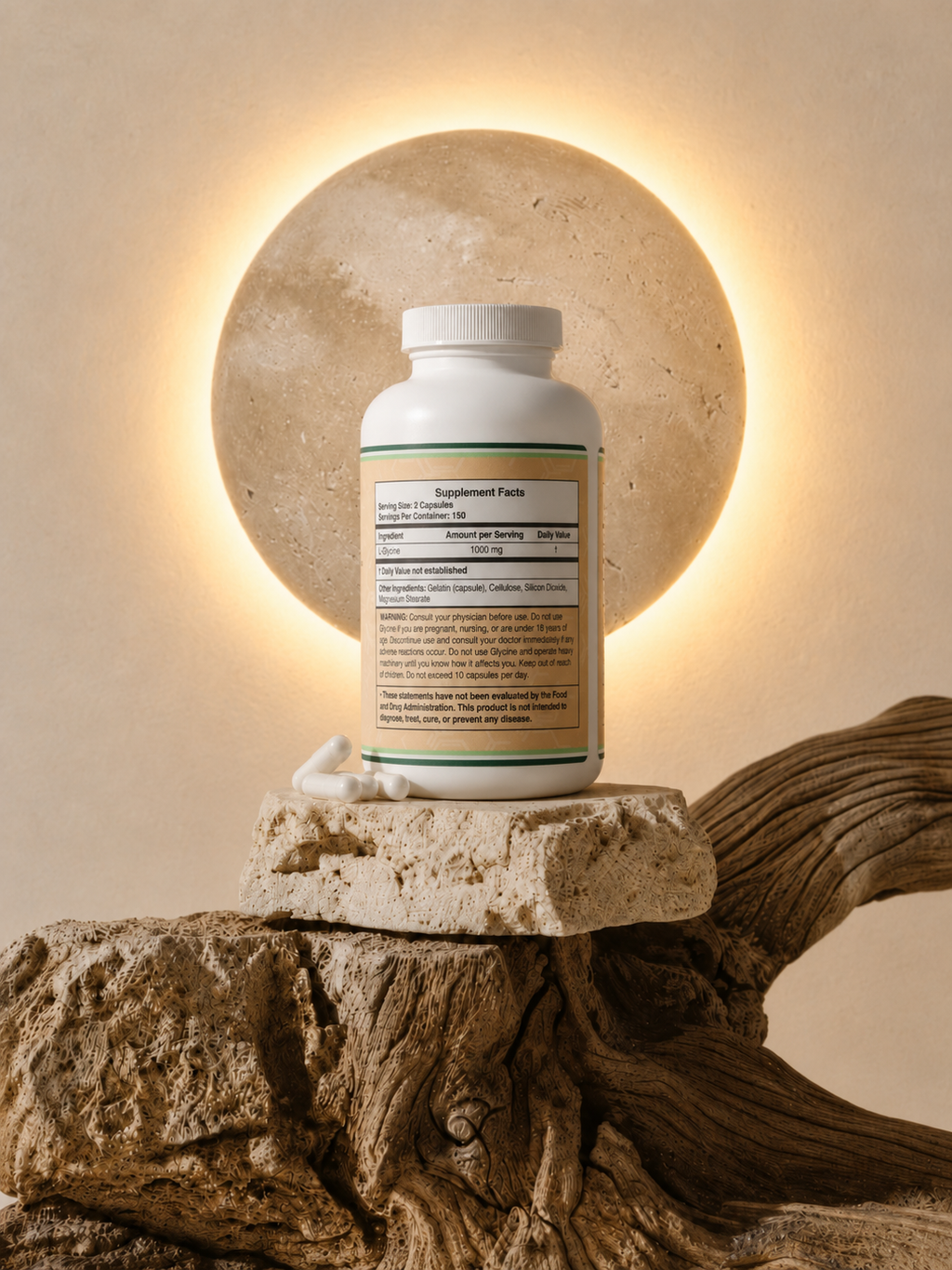GLICINA 1000mg 300 CÁPSULAS by DOUBLE WOOD