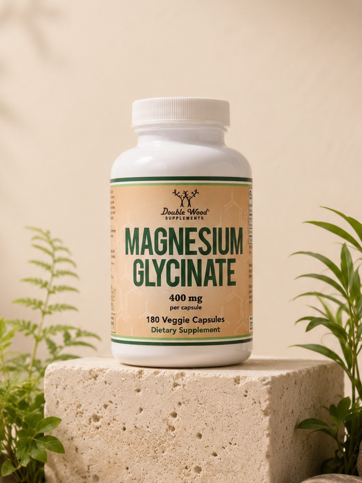 GLICINATO DE MAGNESIO  180 Cápsulas de 400mg by DOUBLE WOOD