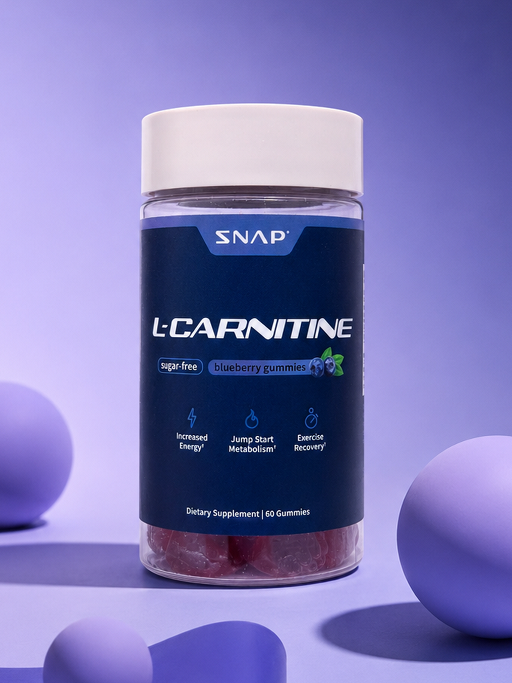 L-CARNITINE -  60 GUMMIES by SNAP SUPPLEMENTS