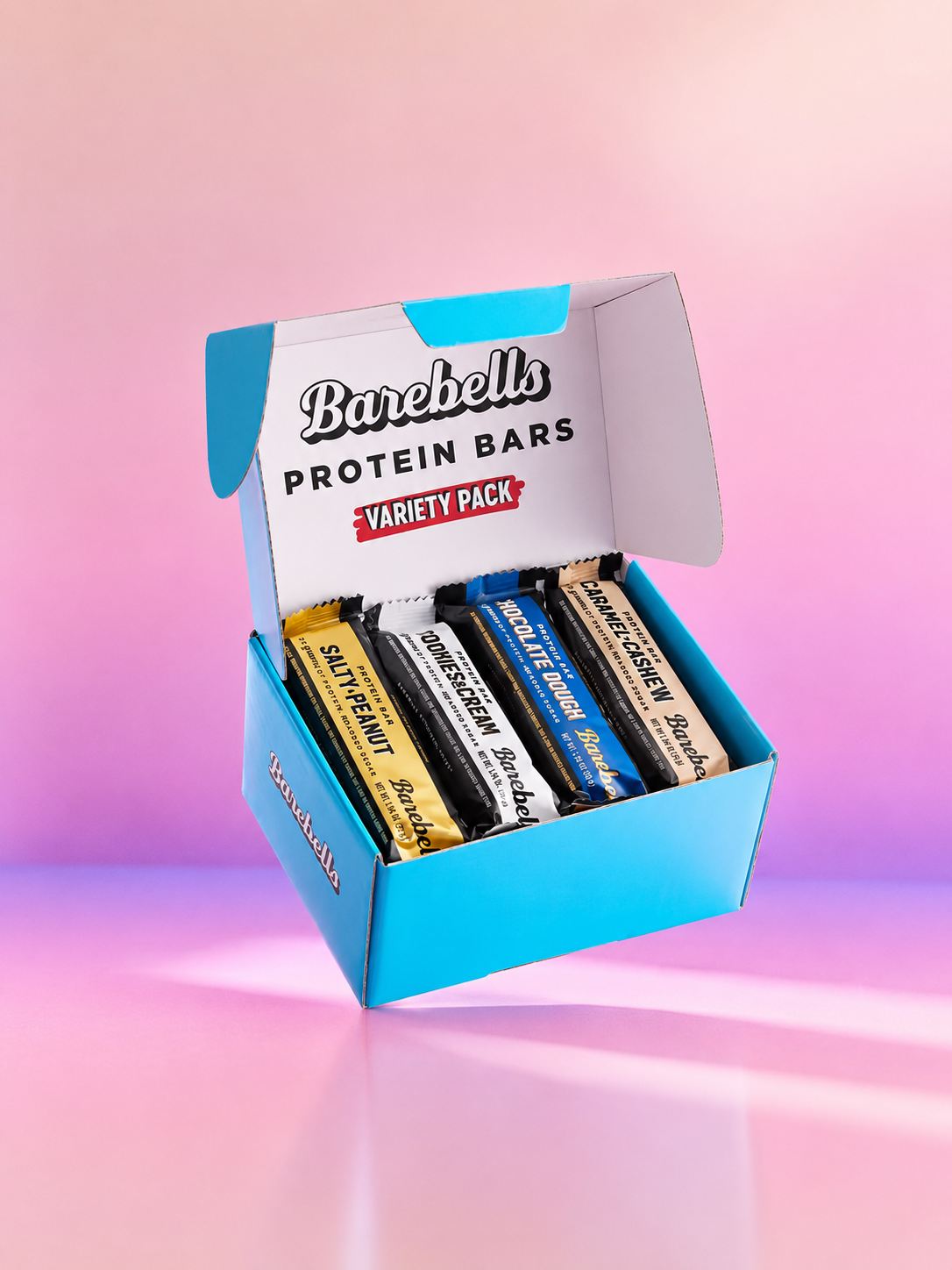 BAREBELLS Barras de proteína energizantes - Caja con 12 barras DE 55g