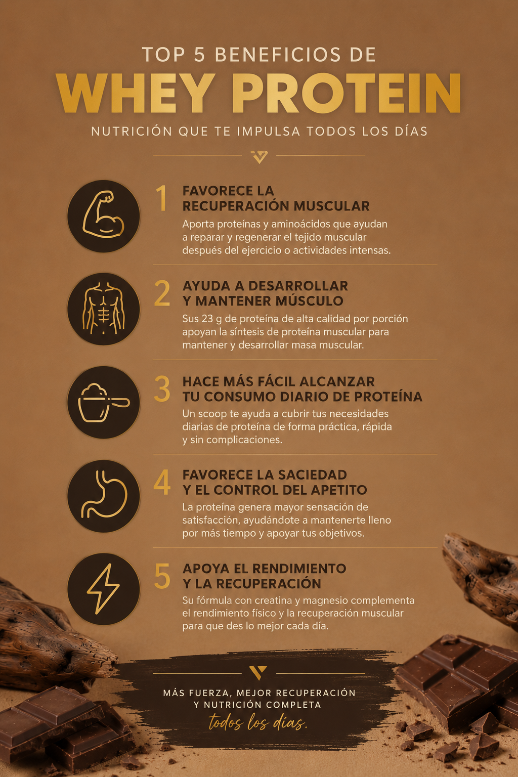 PROTEÍNA WHEY POLVO SABOR CHOCOLATE 1kg by YAOCA