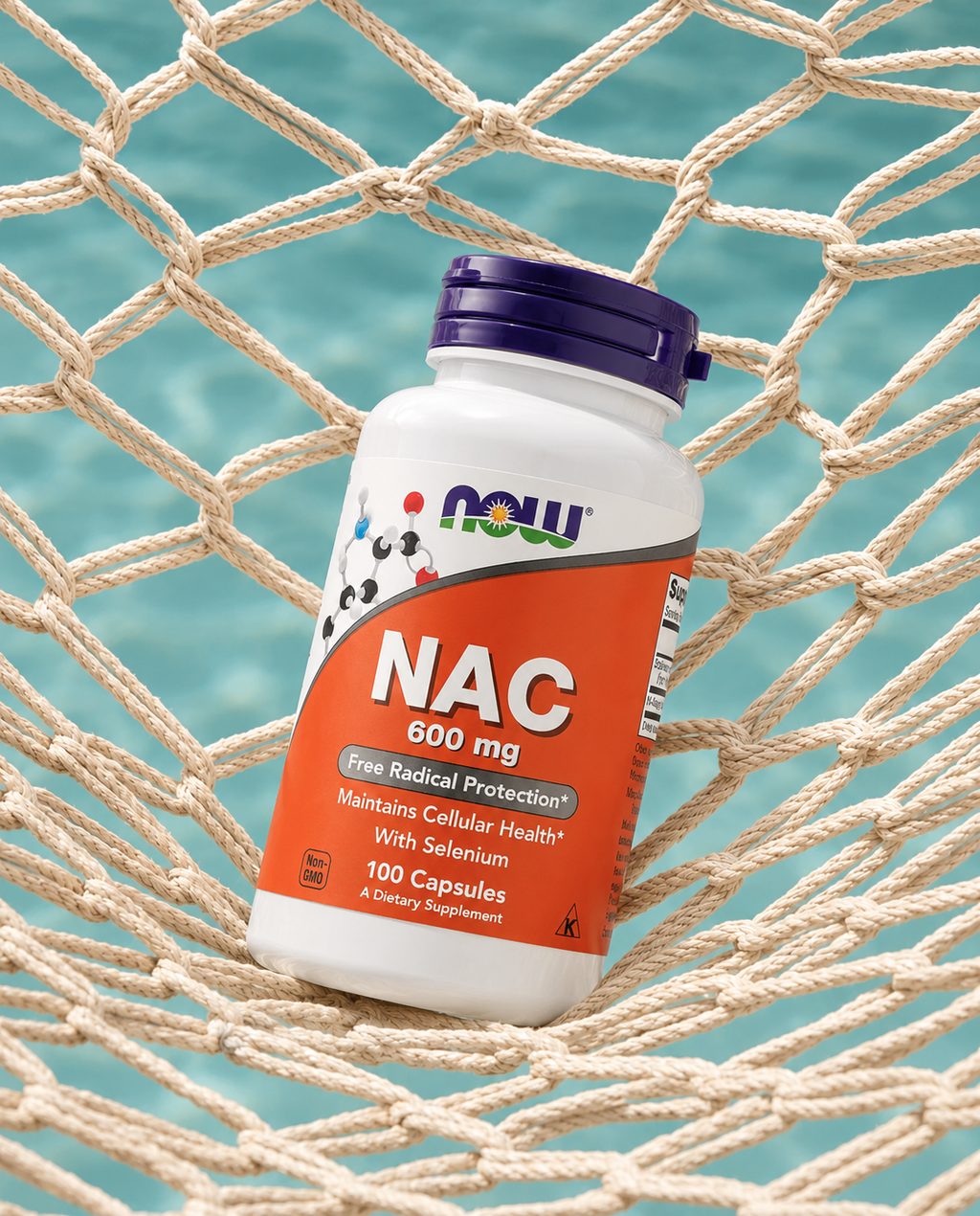 NAC N-ACETILCISTEINA 600 MG 100 VEGCAPS by NOW FOODS