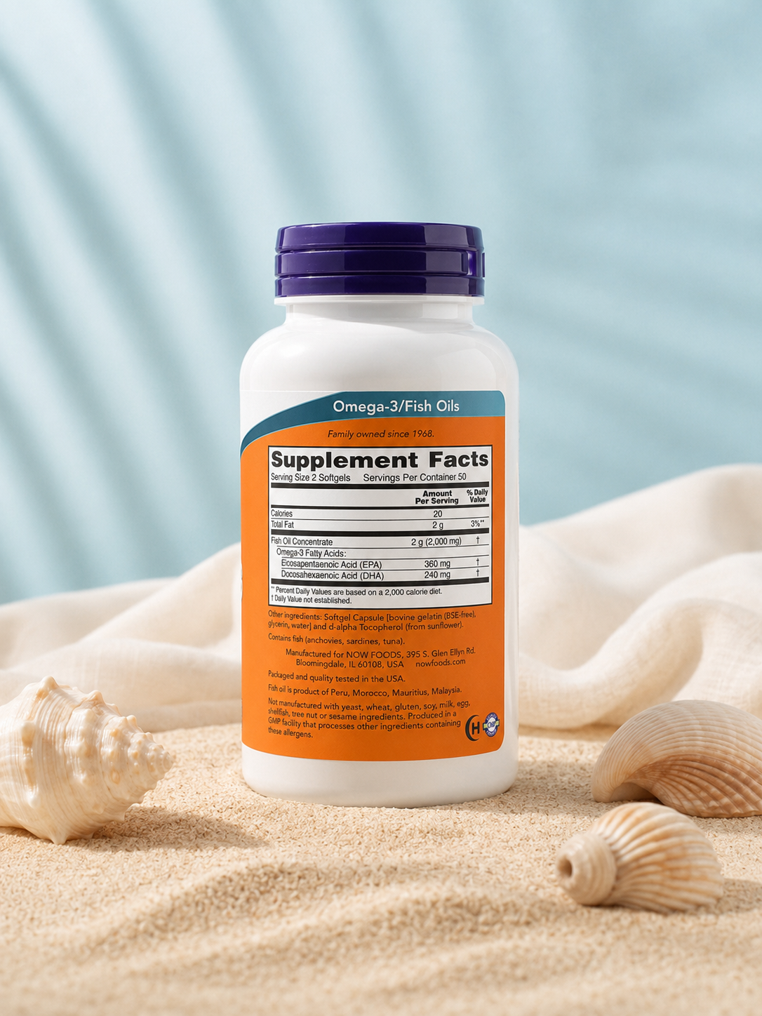 OMEGA-3 ACEITE DE PESCADO DHA 100 SOFTGELS