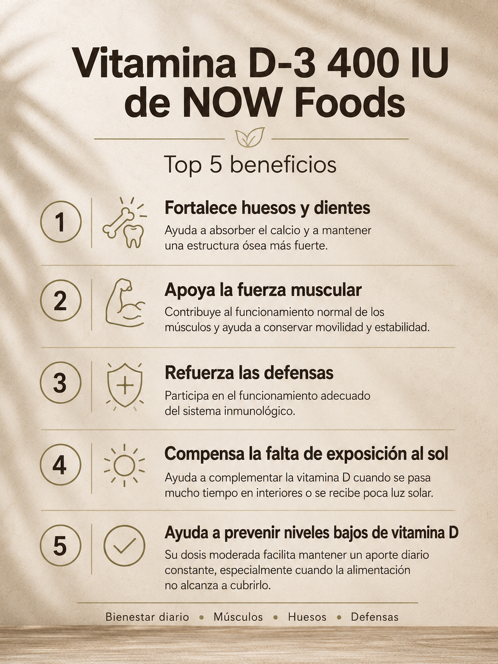 VITAMINA D-3 400 IU 180 Softgels by NOW FOODS