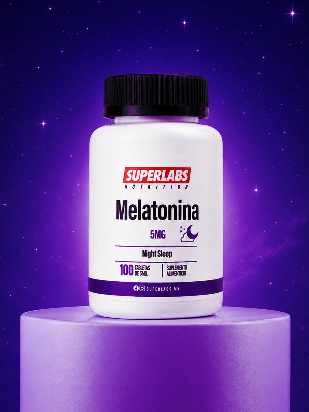 Melatonina 5mg 100 Tabletas by SUPERLABS