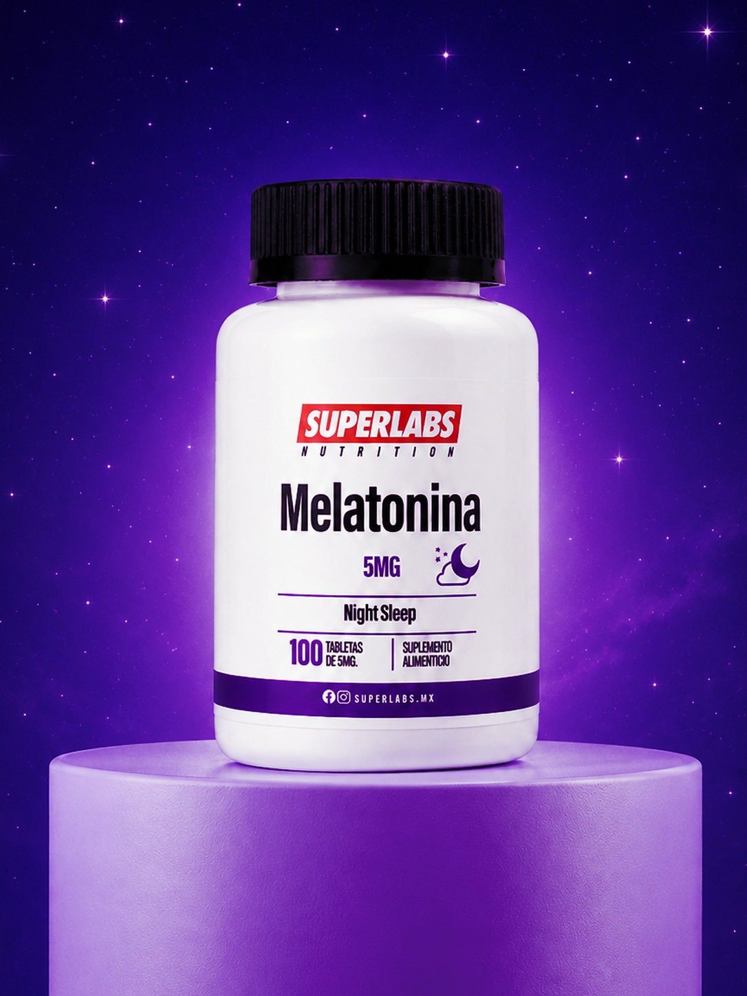 Melatonina 5mg 100 Tabletas by SUPERLABS