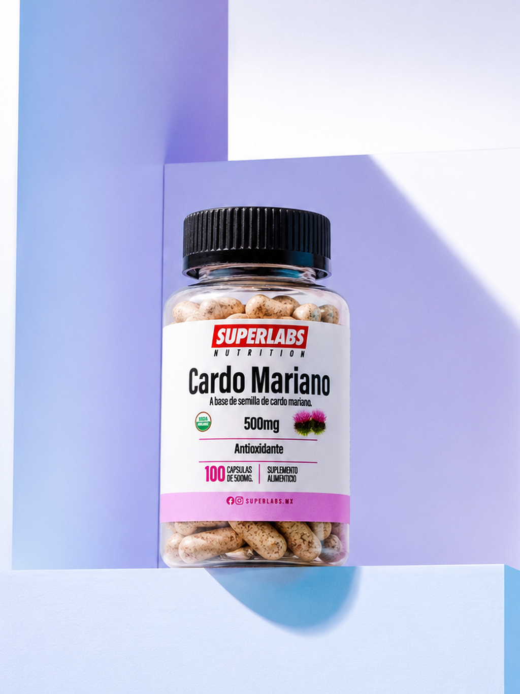 CARDO MARIANO 500MG - 100 CAPS by SUPERLABS