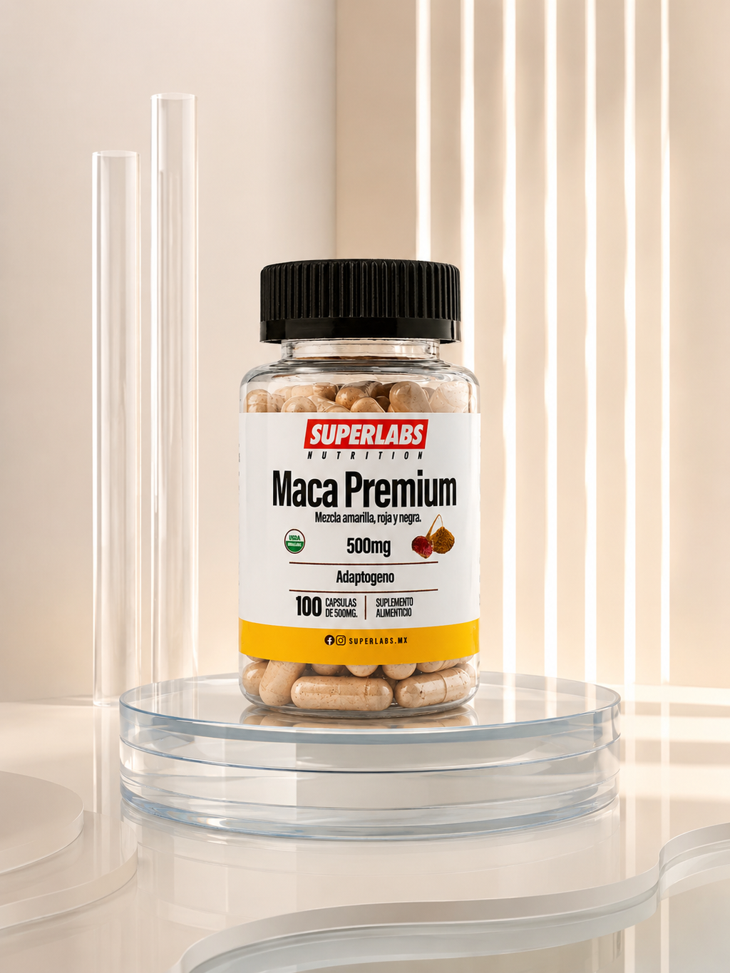MACA PREMIUM 500MG - 100 CAPSULAS by SUPERLABS