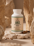 Ácido Alfa Cetoglutárico AKG - Vegano 500 mg - 180 Vegan CAPS by DOUBLE WOOD