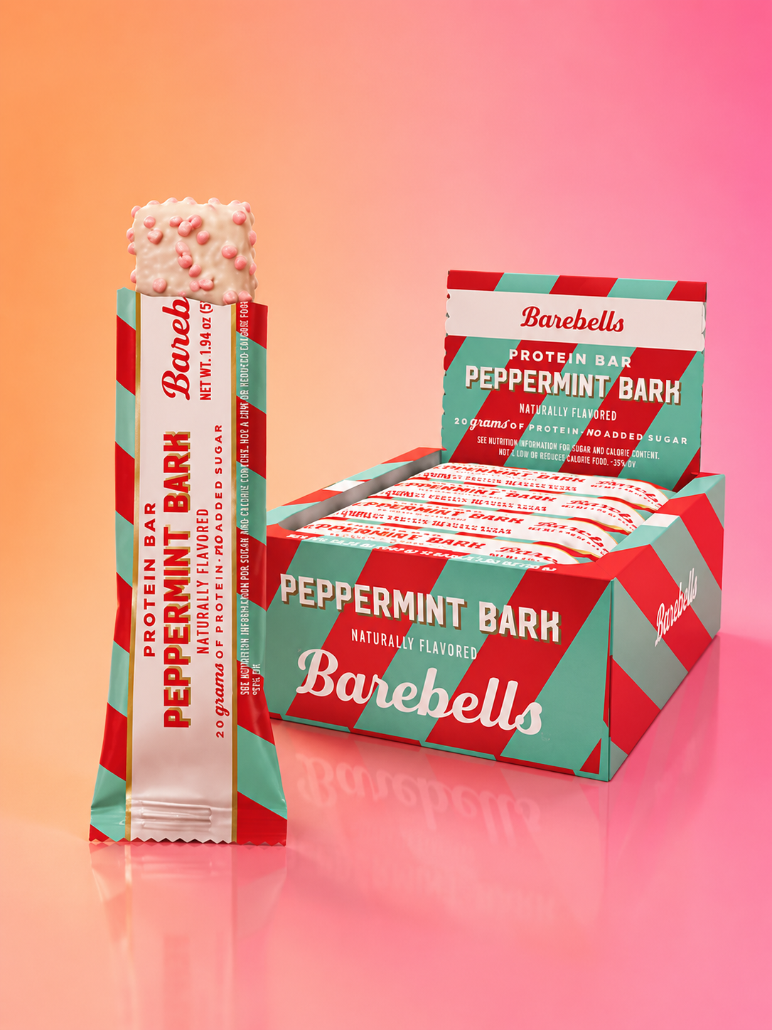 BAREBELLS Barras de proteína energizantes - Caja con 12 barras de 55g - Varios sabores
