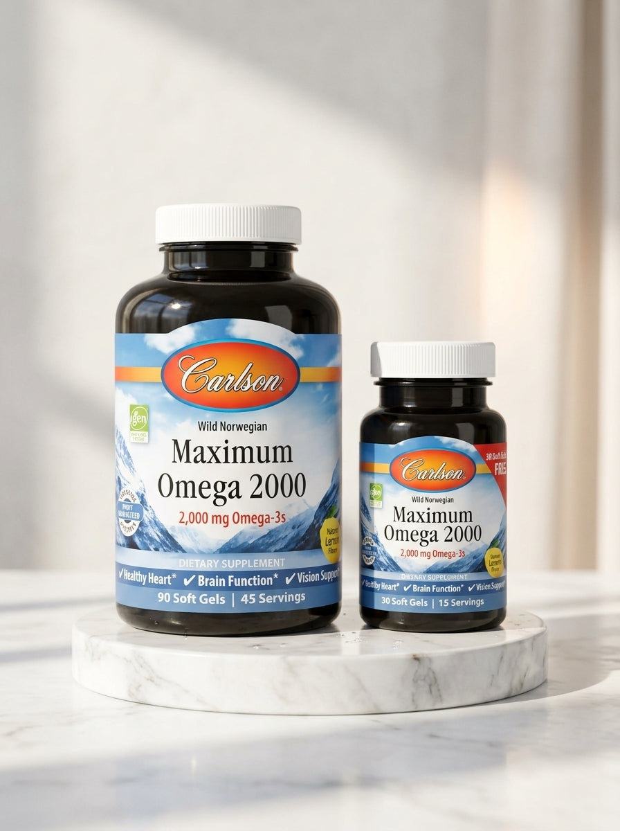 Maximum Omega 2000 90 + 30 Softgels - Frente