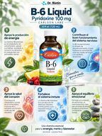 Carlson Vitamina B6 Piridoxina Líquida - Infografía