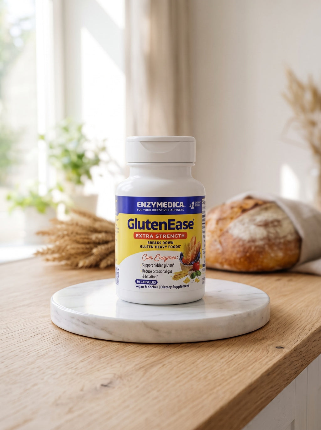 GlutenEase Extra Strength 30 cápsulas - Frente