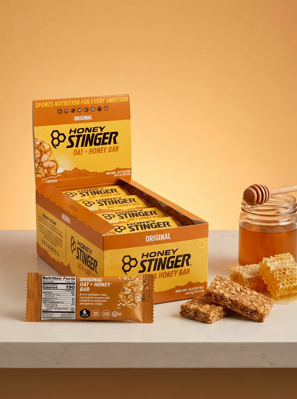 Barra Honey Stinger Original - Etiqueta