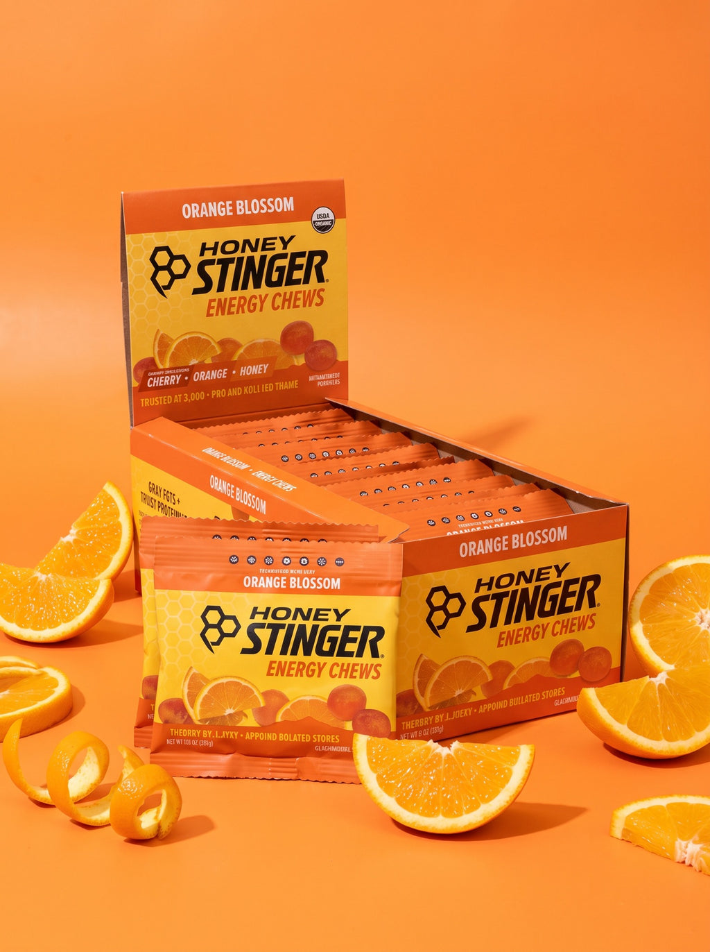 Gomitas Honey Stinger Regular Naranja - Frente