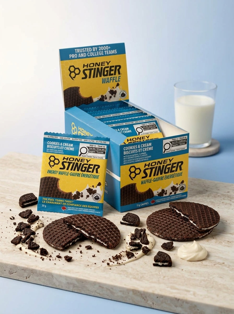 Waffle Honey Stinger Cookies and Cream - Frente