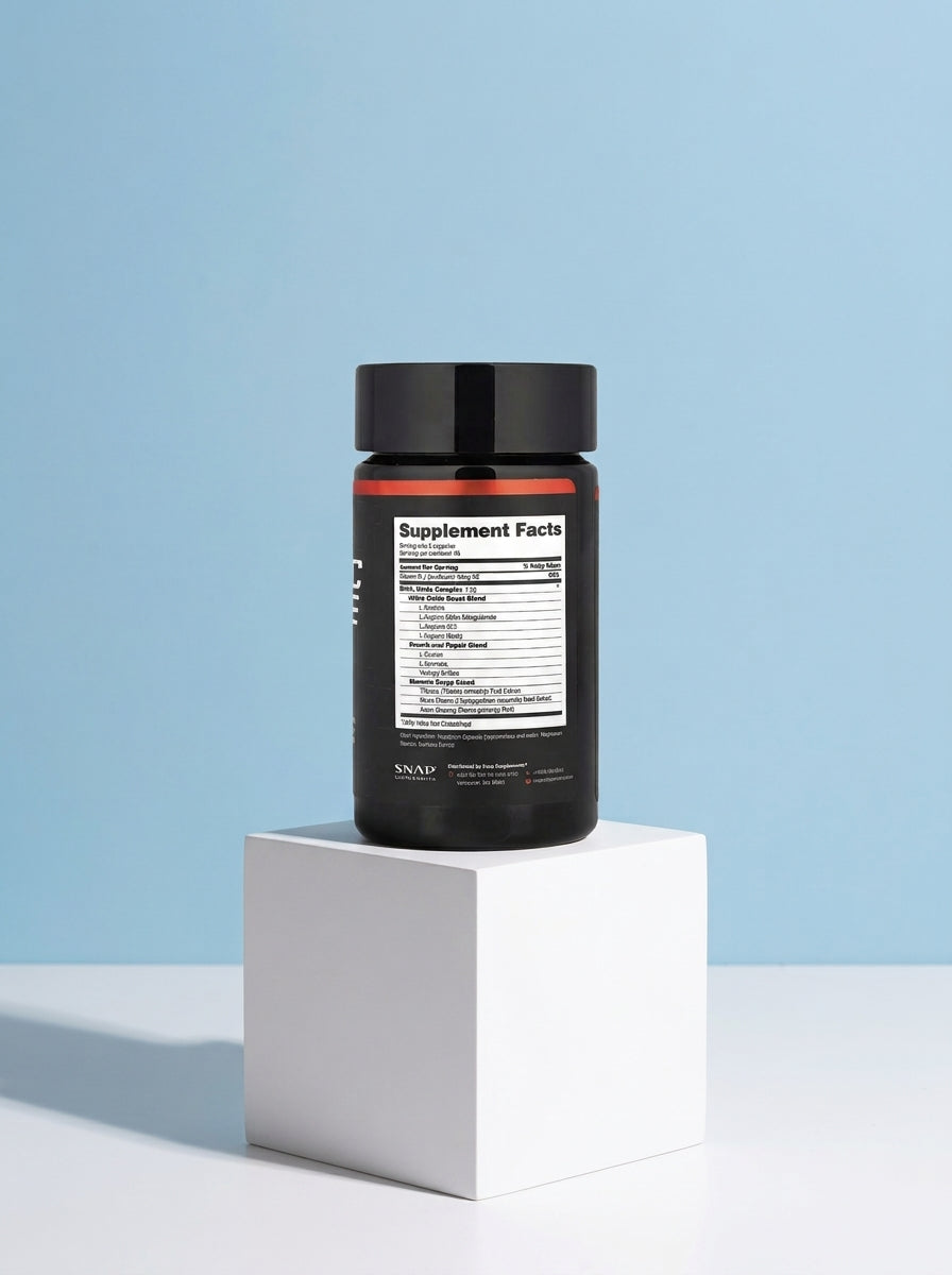 Nitric Oxide Booster 90 cápsulas - Etiqueta