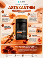 Astaxanthin Triple Strength 12mg - Infografía