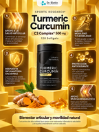 Turmeric Curcumin C3 Complex 500mg - Infografía