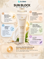 SUN BLOCK OIL FREE SPF 50+ TEGODER - beneficios