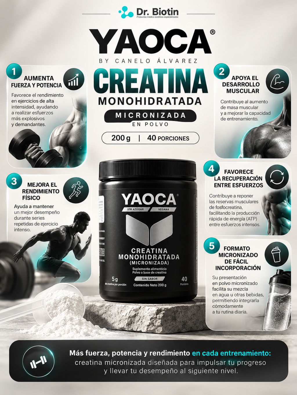 Creatina YAOCA - Infografía